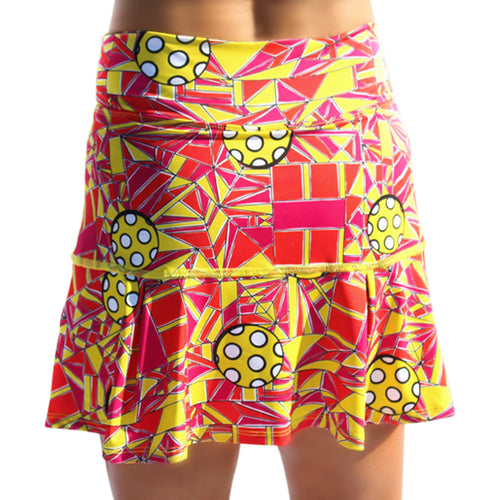 Angle Shot 1 Drop Pleat Skort – pickleball apparel front view