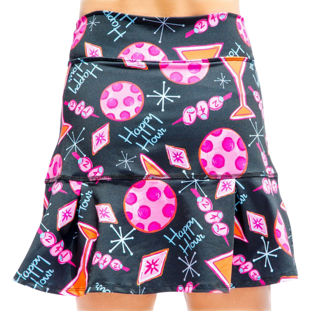 Martini 2-4-1 Happy Hour Drop Pleat Skort – pickleball apparel front view