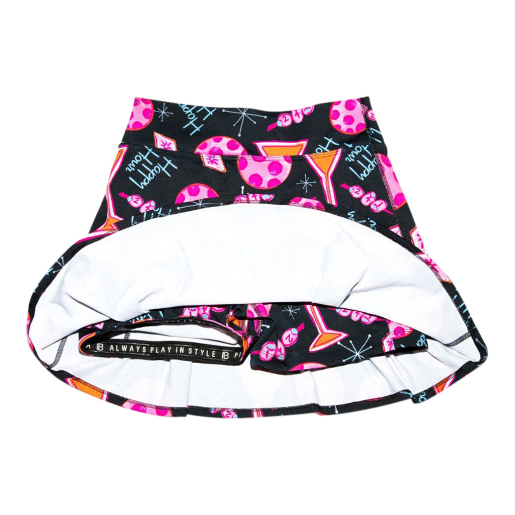 Martini 2-4-1 Happy Hour Drop Pleat Skort – pickleball apparel close-up