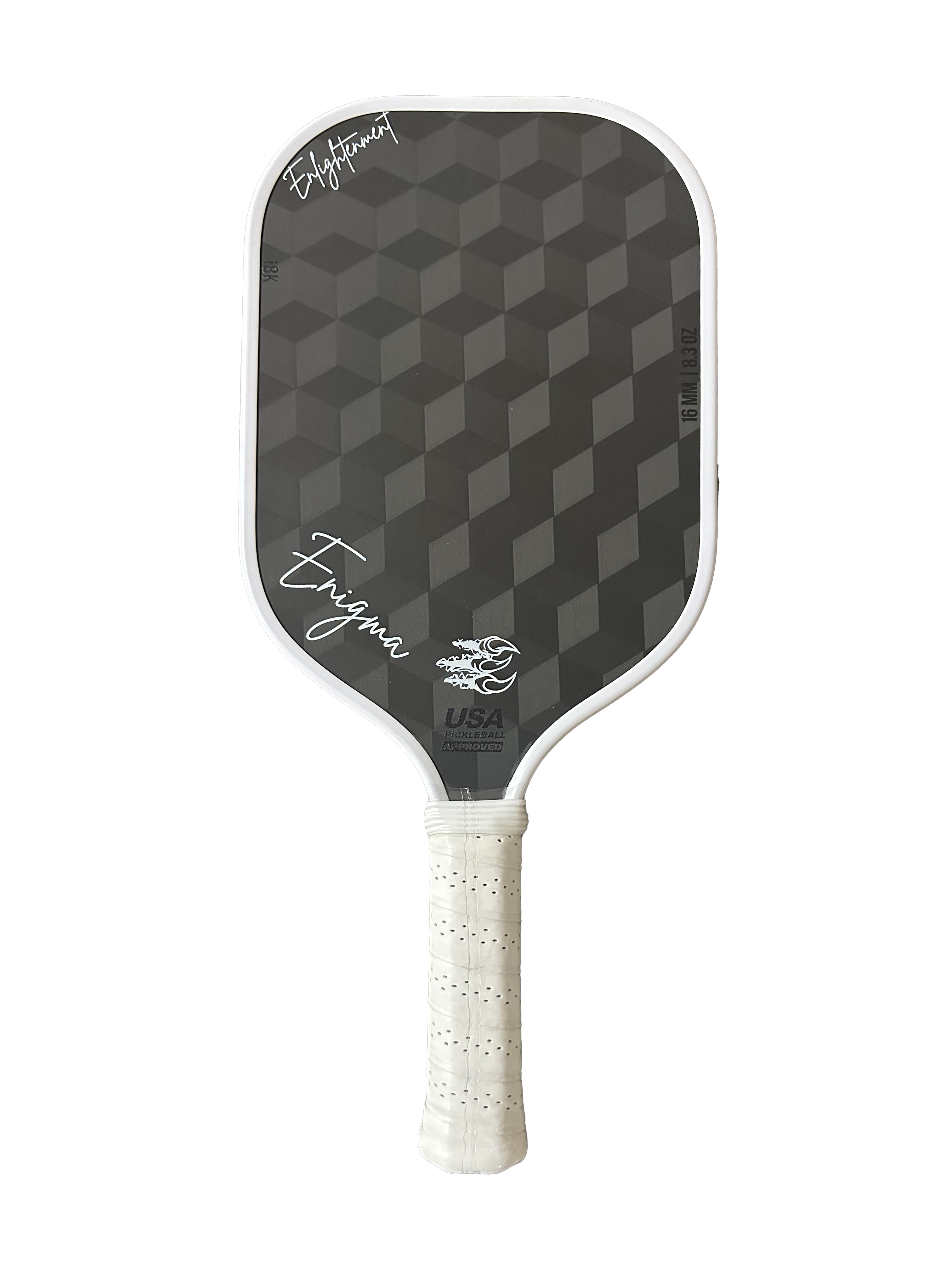 Enlightenment | 3D18K Raw Carbon Fiber Pickleball Paddle | Enigma