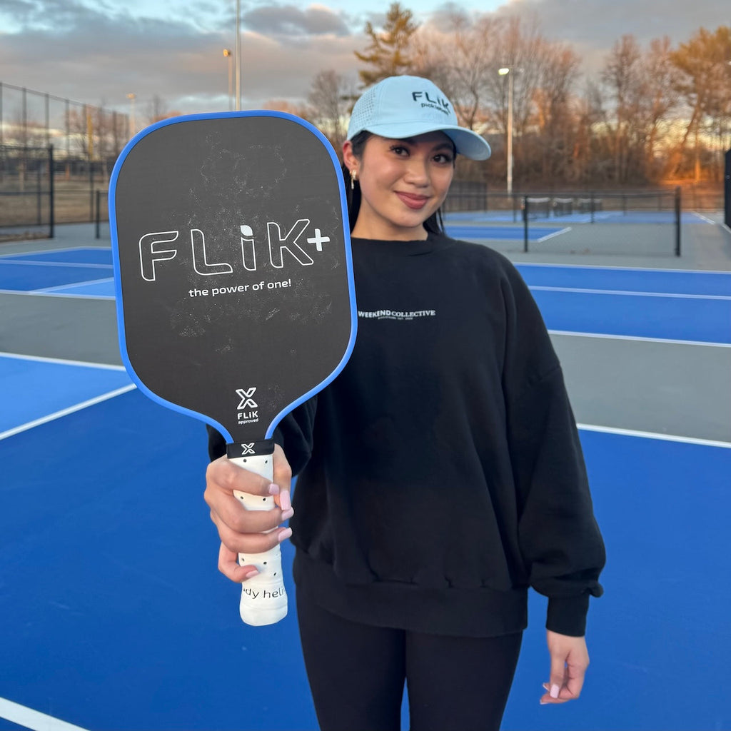 FLiK Plus – pickleball paddle side view