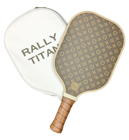 Brown Luxe | 10MM | T300 Textured Carbon Fiber Surface – pickleball paddle front view
