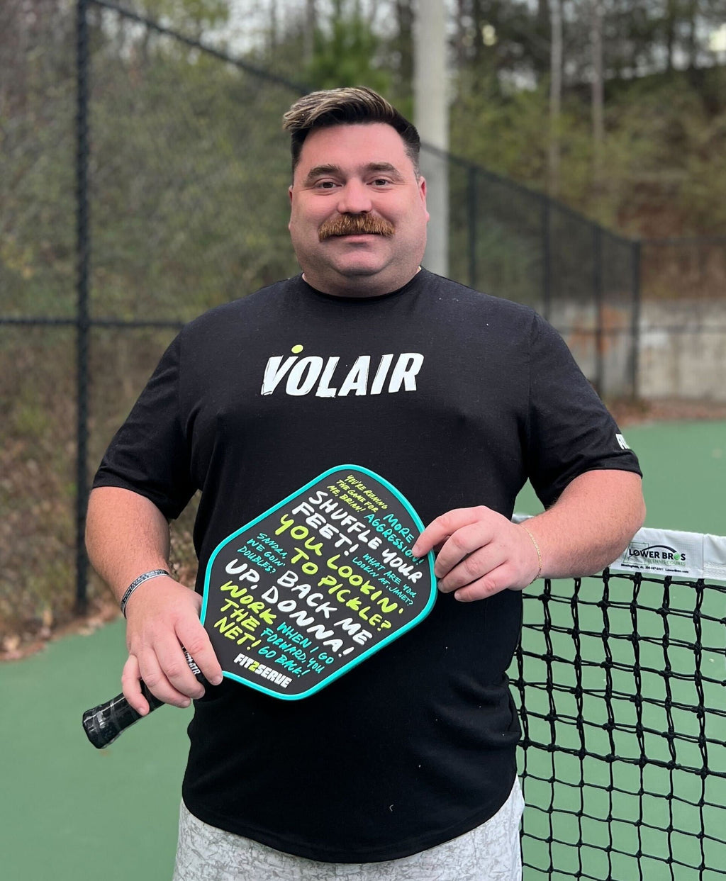 Volair x Fit2Serve T-Shirt – pickleball apparel front view