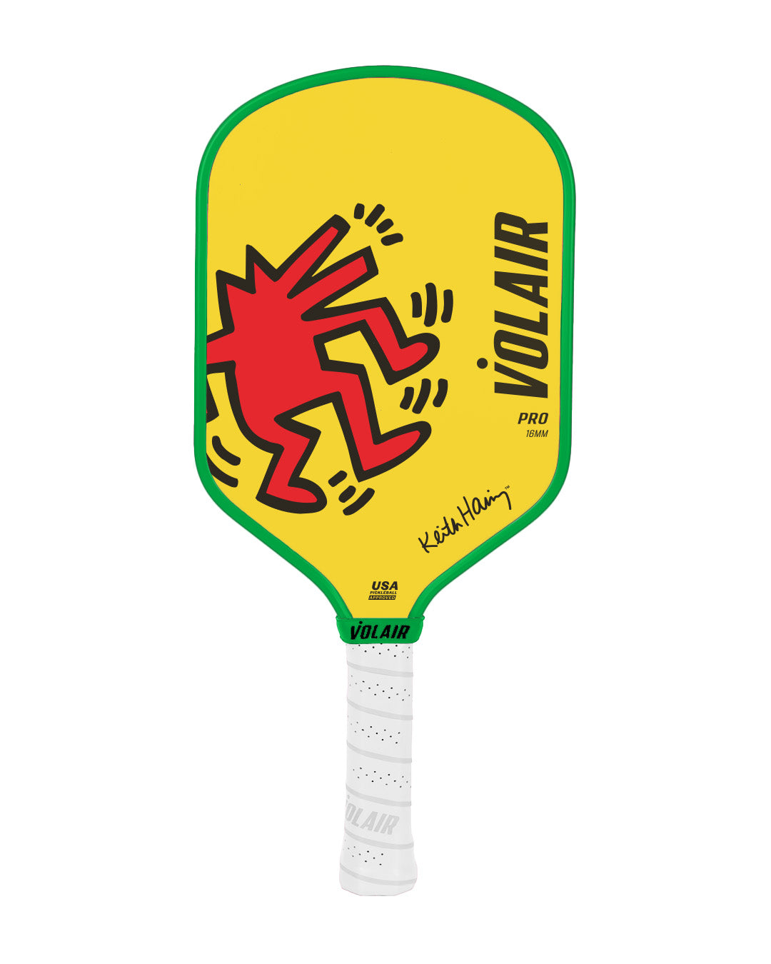 Pro 1 Pickleball Paddle 16mm: Keith Haring #3 side view