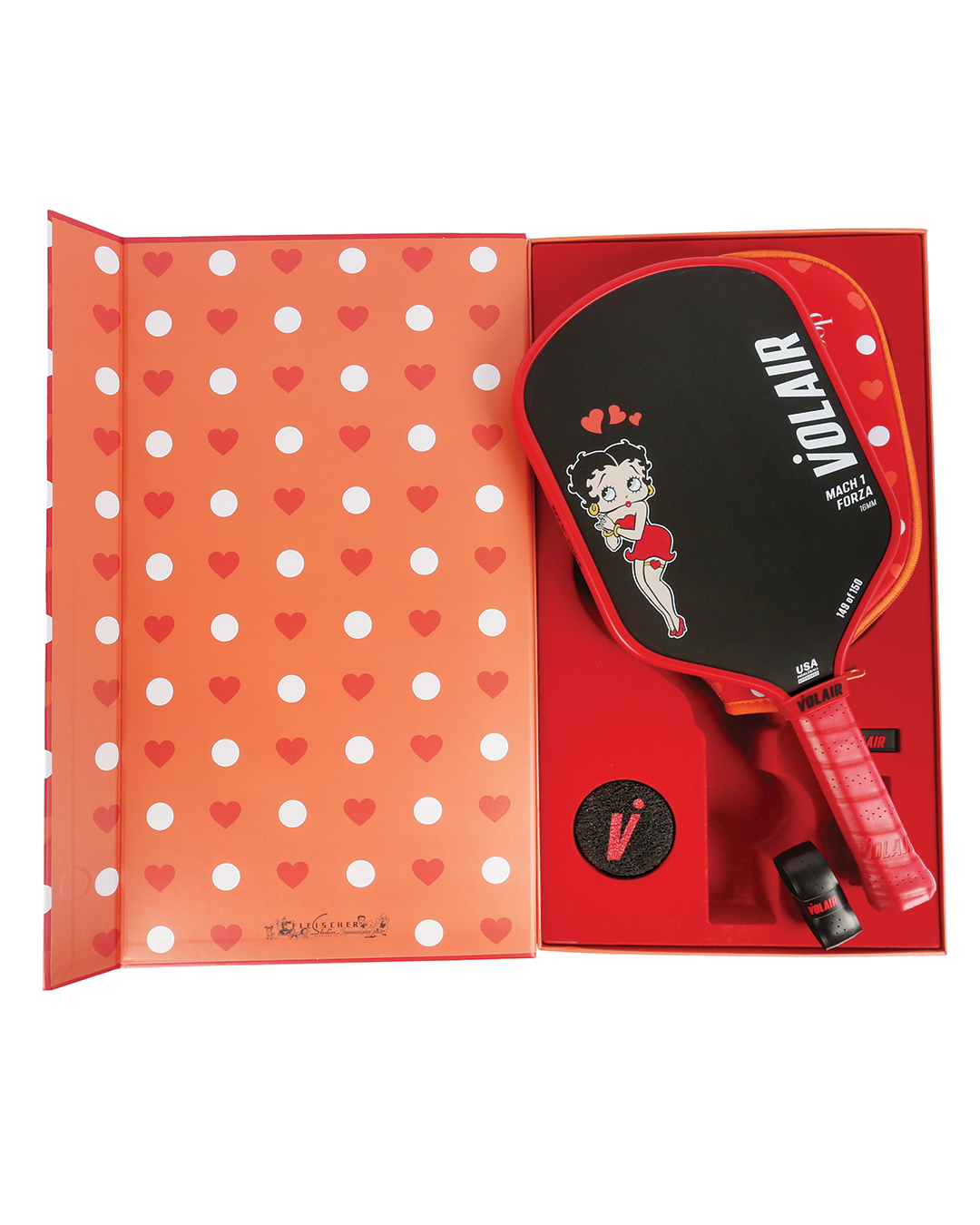 Mach 1 Forza Pickleball Paddle 16mm: Betty Boop "Classy" in use