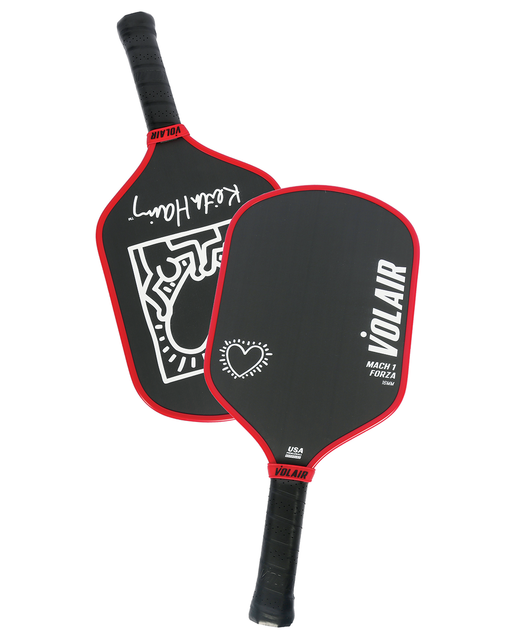 Mach 1 Forza 16mm: Keith Haring #1 – pickleball paddle detail