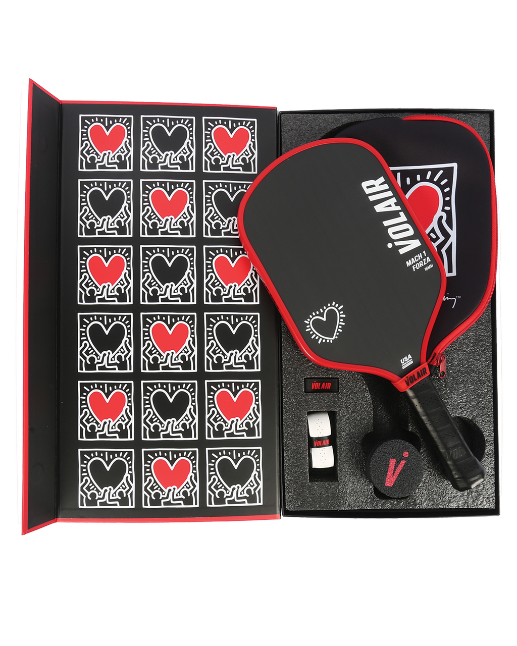 Mach 1 Forza 16mm: Keith Haring #1 – pickleball paddle in use