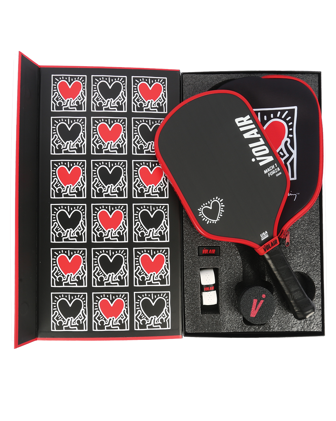 Mach 1 Forza 16mm: Keith Haring #1 – pickleball paddle in use