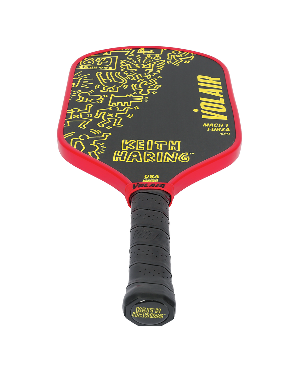 Mach 1 Forza 16mm: Keith Haring #2 – pickleball paddle back view