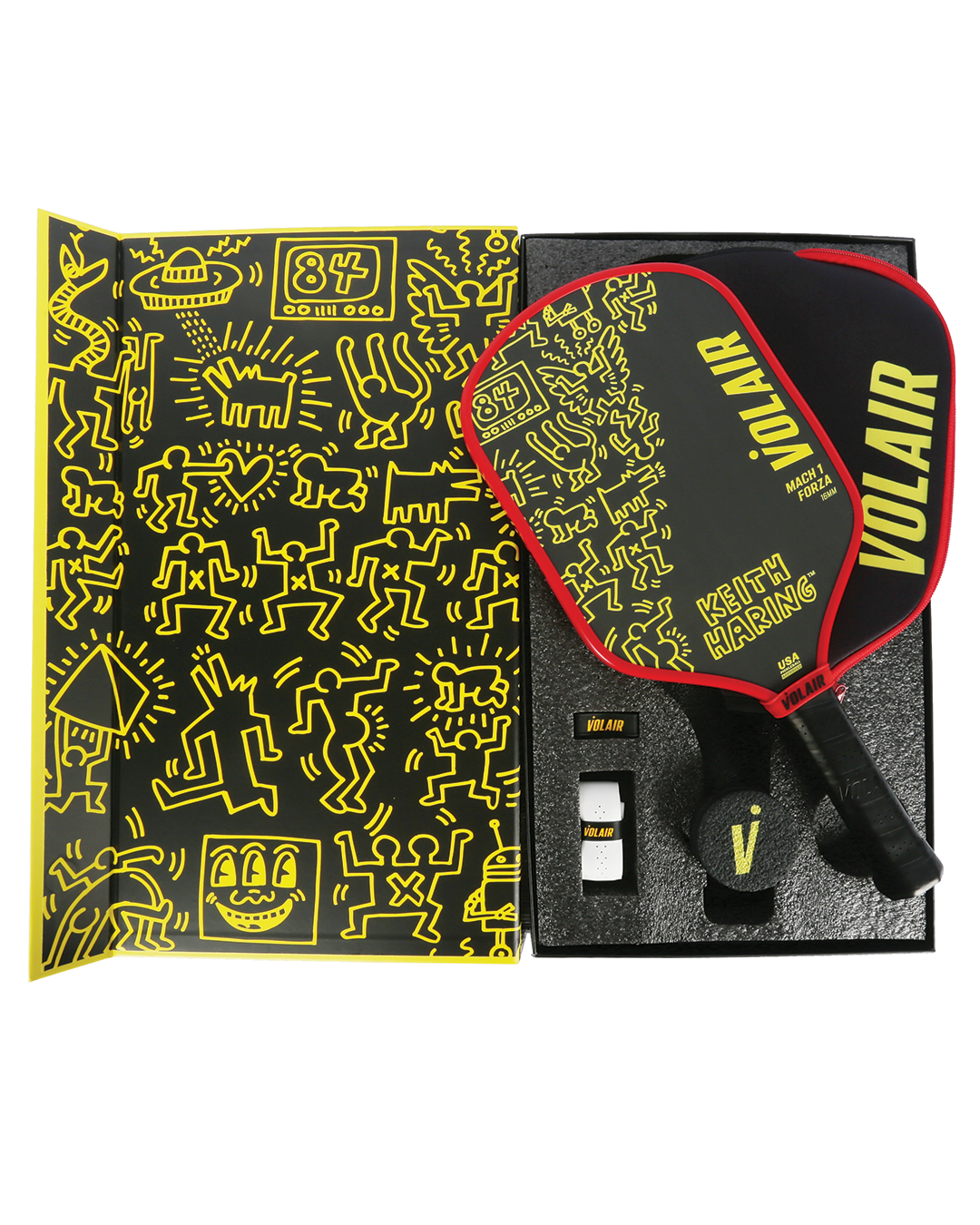 Mach 1 Forza 16mm: Keith Haring #2 – pickleball paddle in use