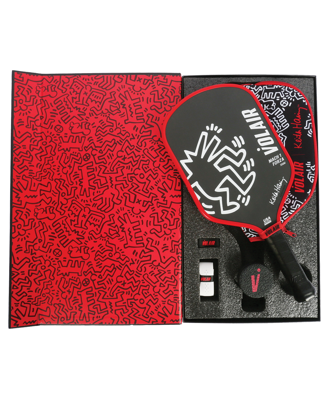 Mach 1 Forza 16mm: Keith Haring #3 – pickleball paddle in use