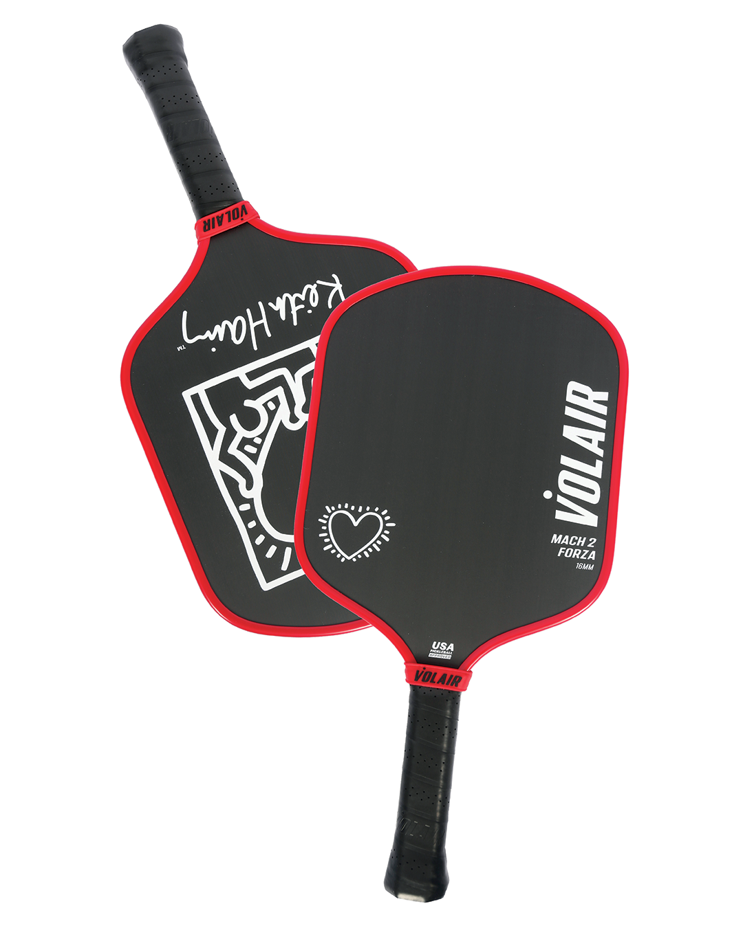Mach 2 Forza 16mm: Keith Haring #1 – pickleball paddle detail