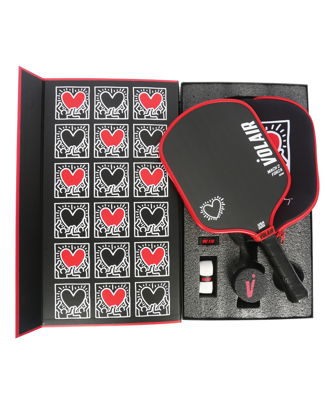 Mach 2 Forza 16mm: Keith Haring #1 – pickleball paddle in use