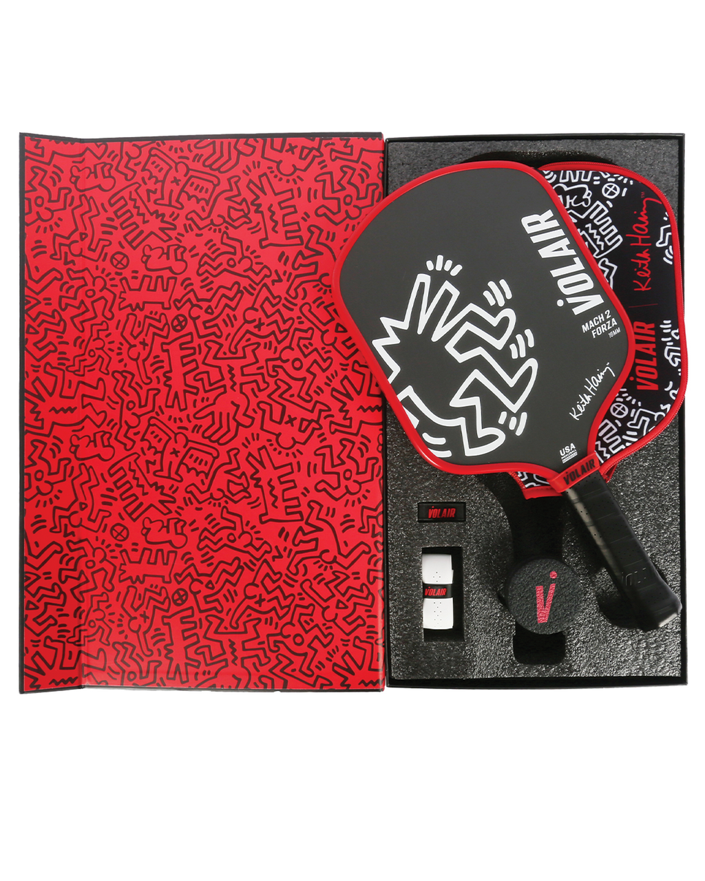 Mach 2 Forza 16mm: Keith Haring #3 – pickleball paddle in use