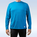 Men's Mykonos Blue Long Sleeve Tee – pickleball apparel