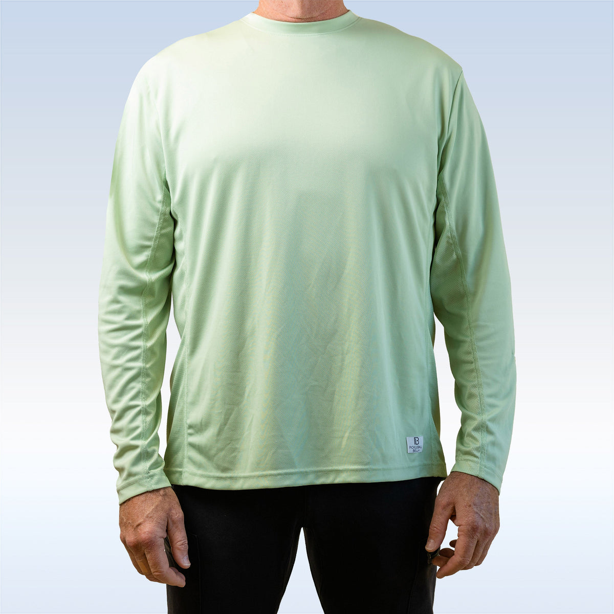 Men's Smoke Green Long Sleeve Tee – pickleball apparel
