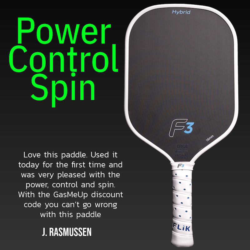 F3 Triple Core – pickleball paddle back view