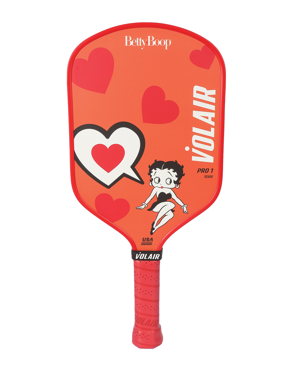 Pro 1 Pickleball Paddle 16mm: Betty Boop back view