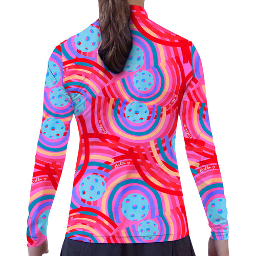 Circle 1/4 Zip Pullover – pickleball apparel front view