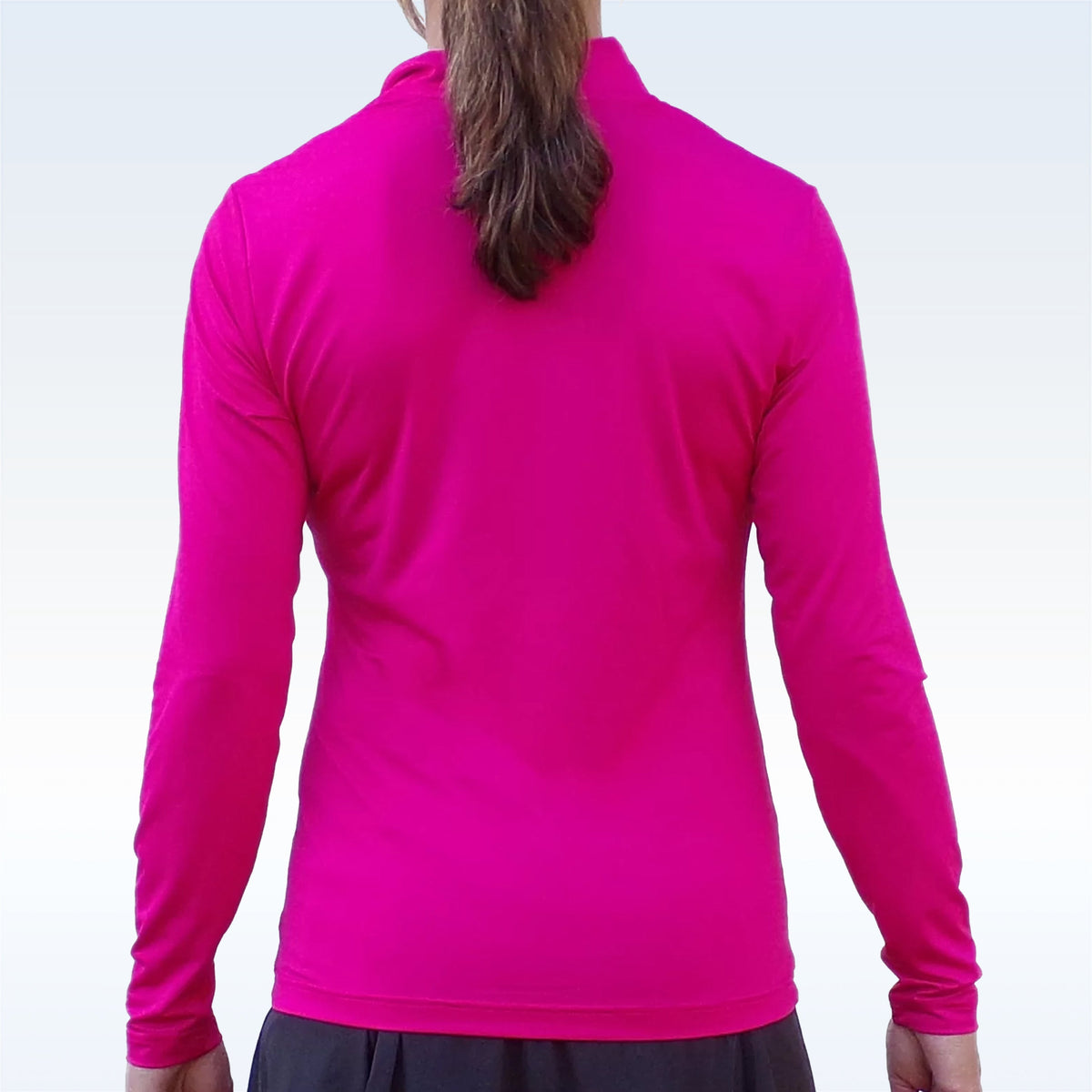 Pink 1/4 Zip Pullover – pickleball apparel front view