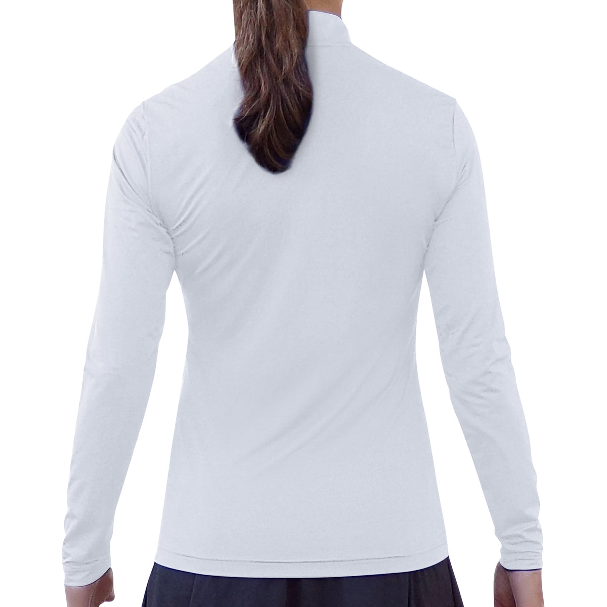 Classic White 1/4 Zip Pullover – pickleball apparel front view