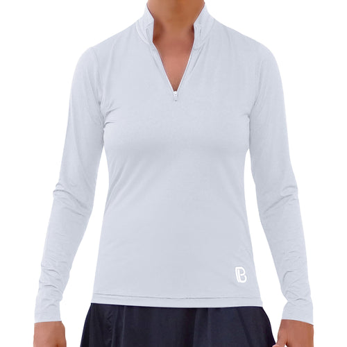Classic White 1/4 Zip Pullover – pickleball apparel
