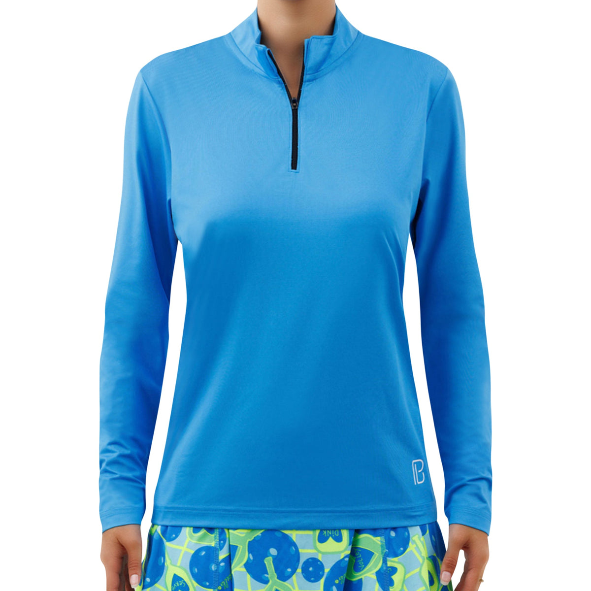 Electric Blue 1/4 Zip Pullover – pickleball apparel