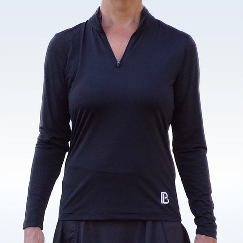 Black 1/4 Zip Pullover – pickleball apparel