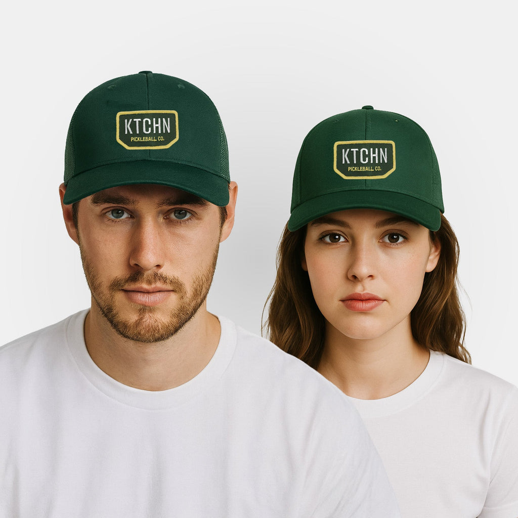 KTCHN Shield Patch Pickleball Hat (Green) front view