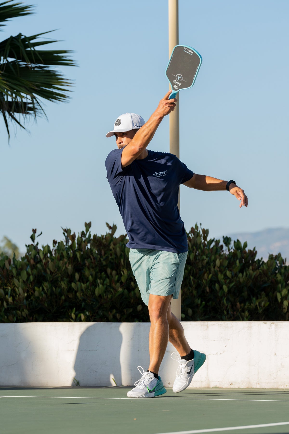 Structured & Curved Brim, Snapback Hats – pickleball apparel close-up