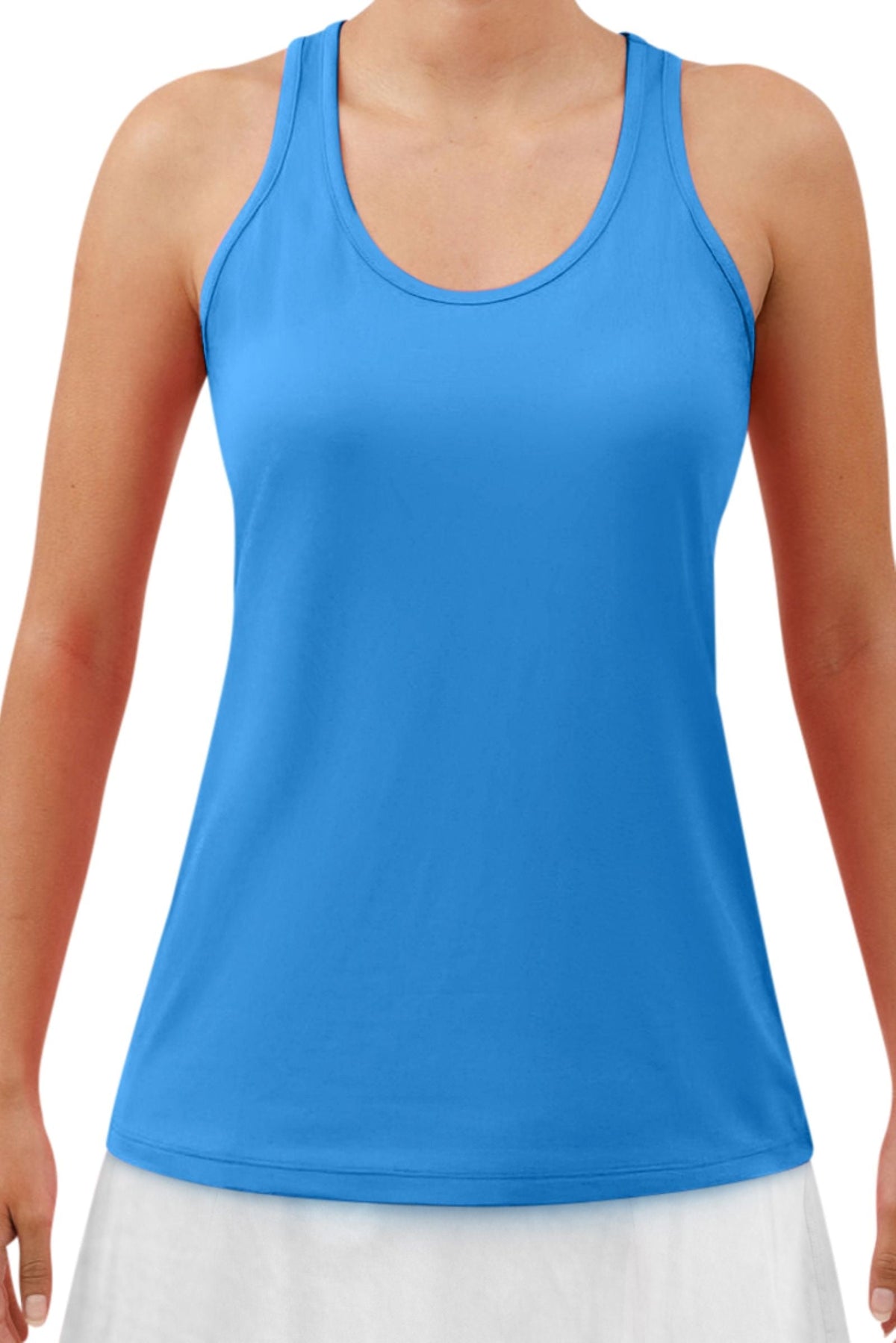 Electric Blue Racerback Tank – pickleball apparel