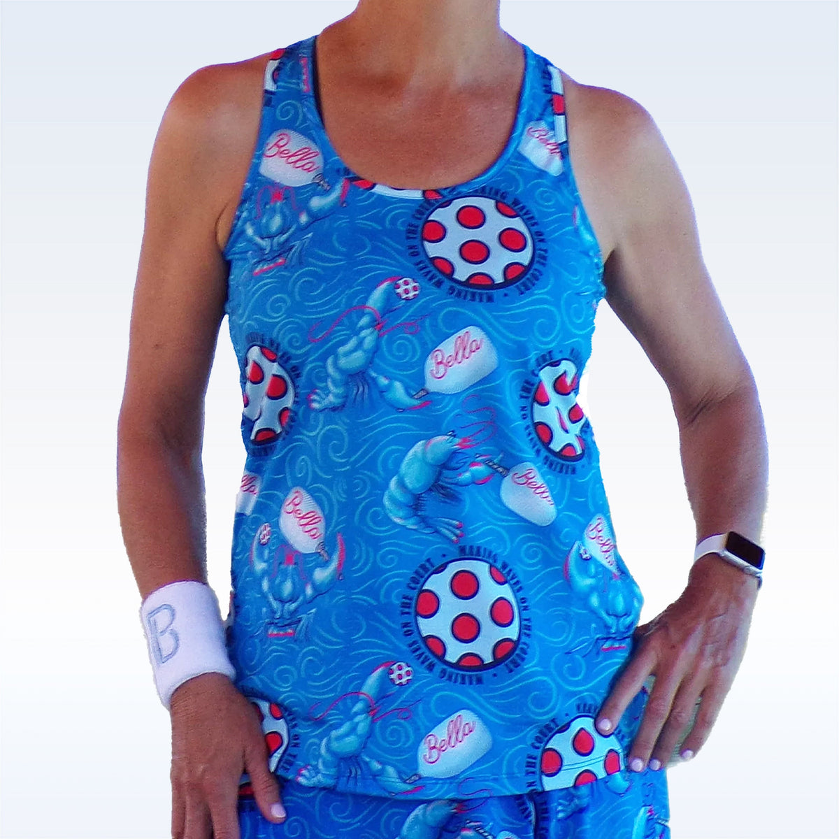 Lobster Monster Racerback Tank – pickleball apparel