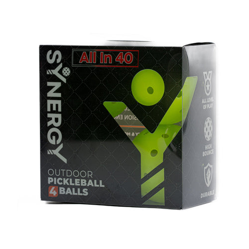 ALL IN 40 Outdoor Pickleball Balls (4-Pack) front view