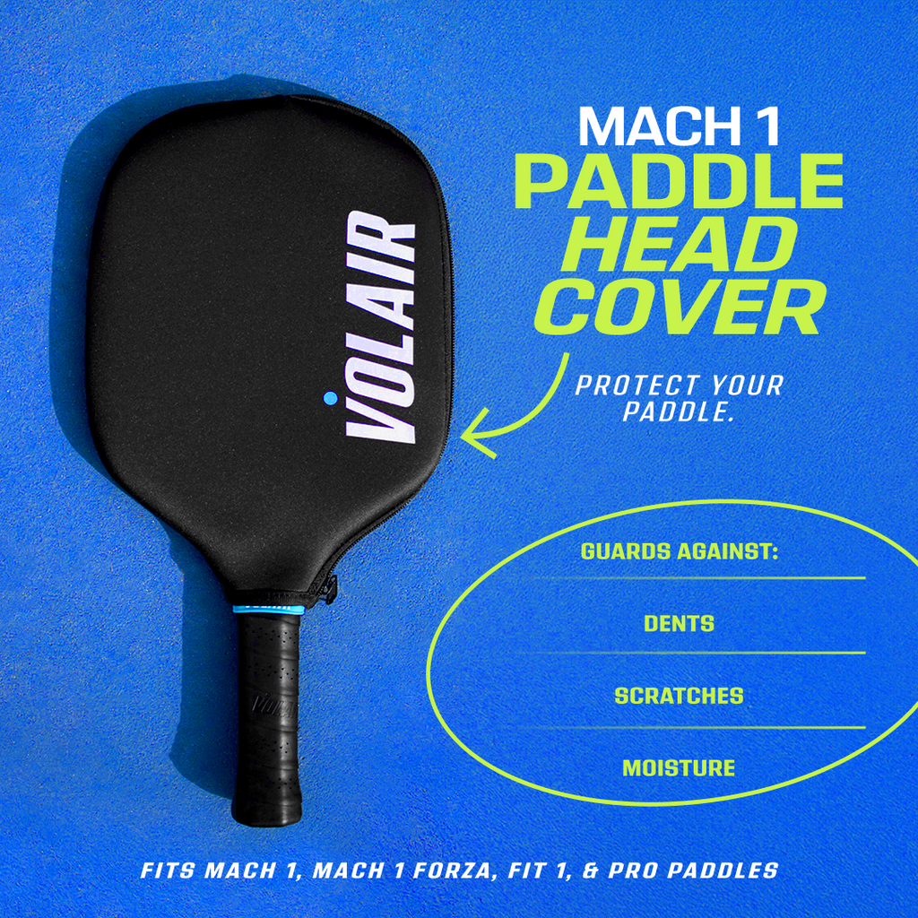 Volair Mach 1 Paddle Head Cover – pickleball accessory front view