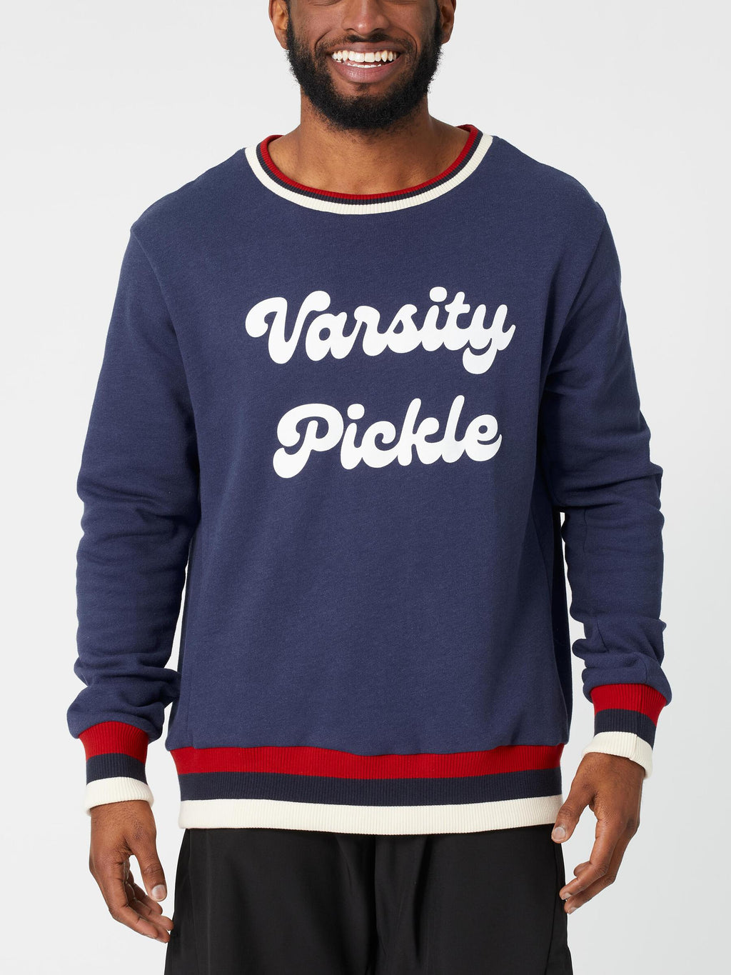 The Oversized Vintage Varsity Pickleball Sweatshirt (Unisex) front view