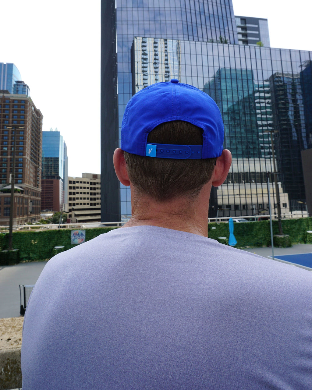Rope Hat - Blue – pickleball hat front view
