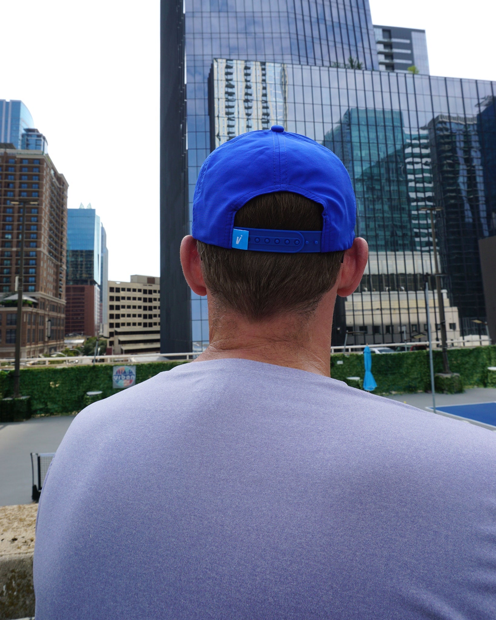 Rope Hat - Blue – pickleball hat front view