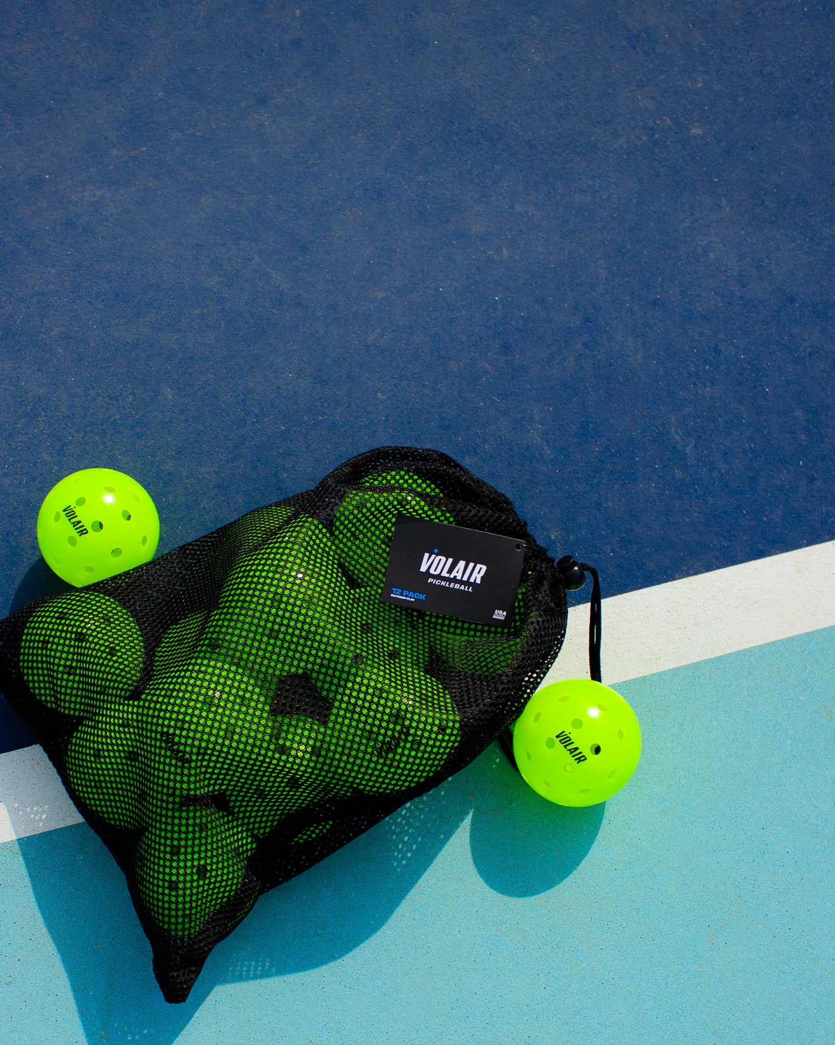 Volair Outdoor Pickleballs back view