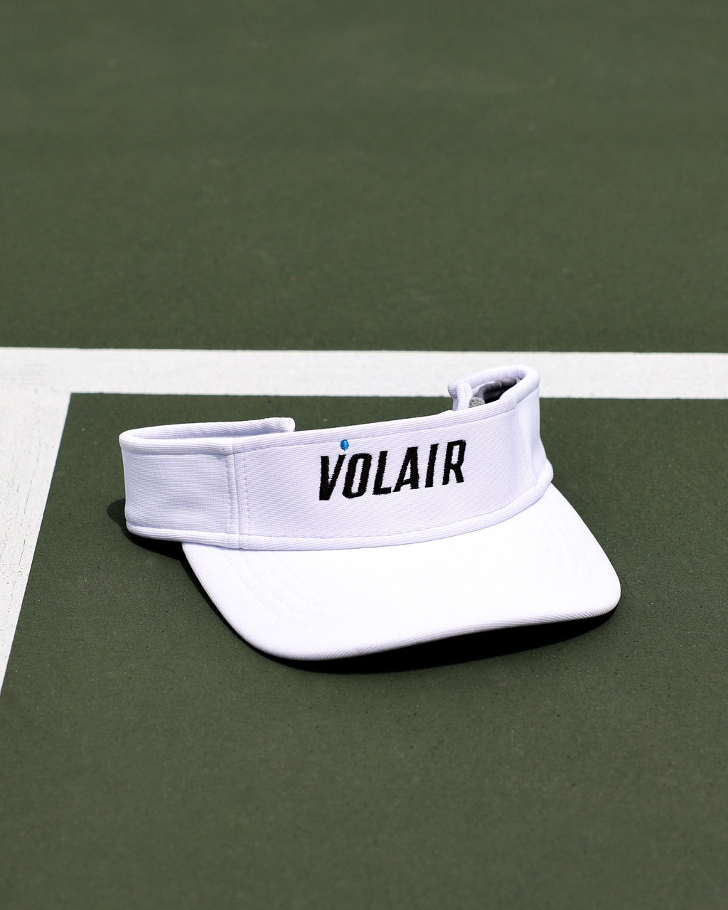 Volair Visor – White – pickleball hat side view