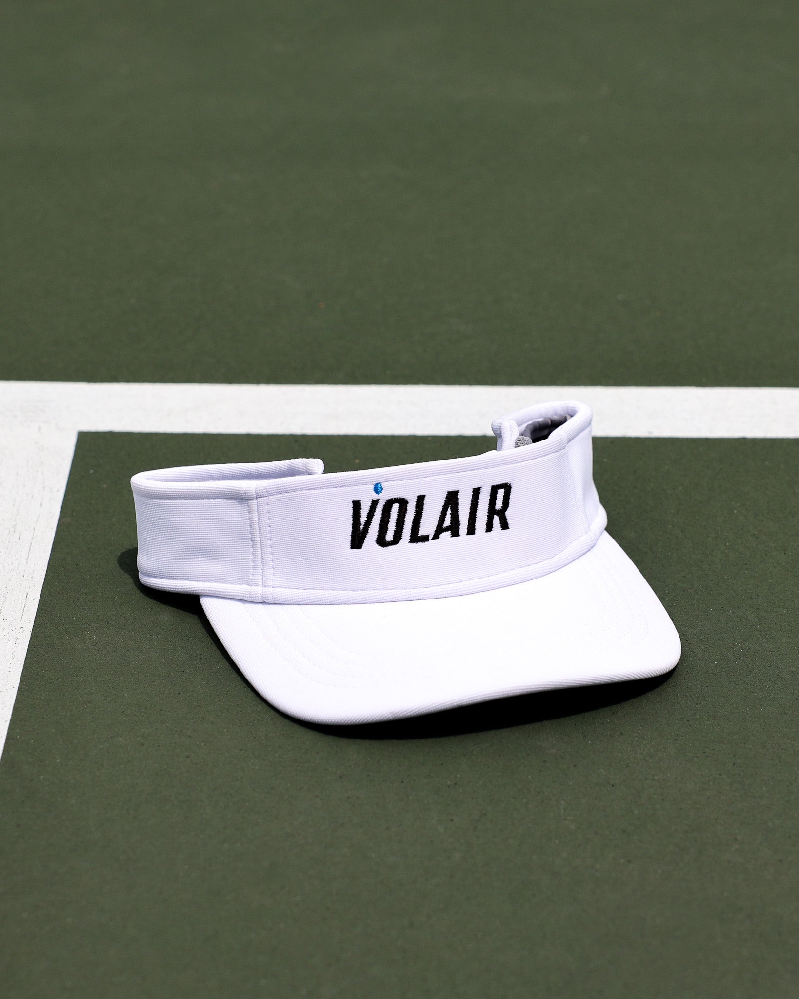 Volair Visor – White – pickleball hat side view