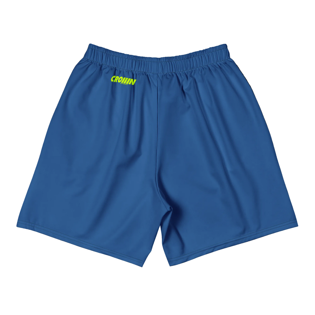 CROWN ATHLETICA /// Logo Short (BLUE) – pickleball apparel side view
