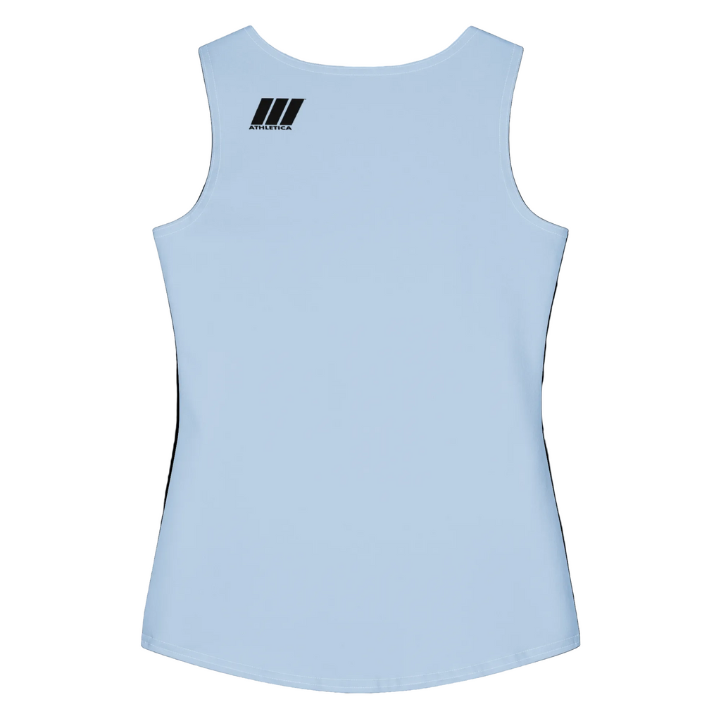 CROWN ATHLETICA /// Women's Tank (BLUE) – pickleball apparel back view