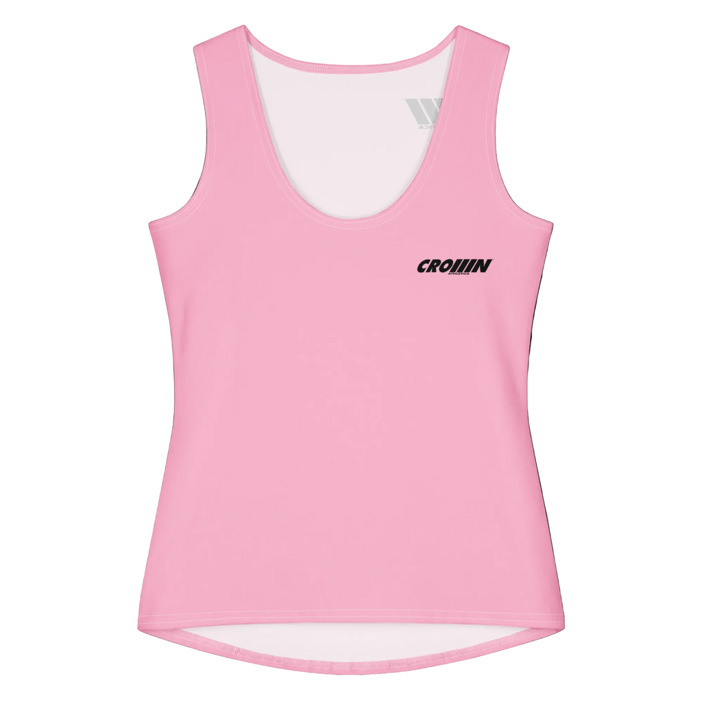 CROWN ATHLETICA /// Women's Tank (PINK) – pickleball apparel front view