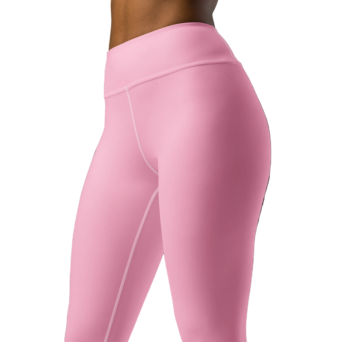 CROWN ATHLETICA /// Women's Leggings (PINK) – pickleball apparel back view
