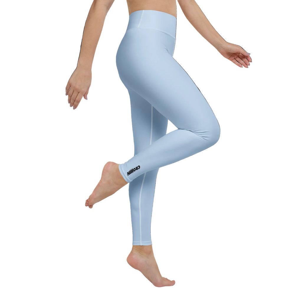 CROWN ATHLETICA /// Women's Leggings (BLUE) – pickleball apparel back view