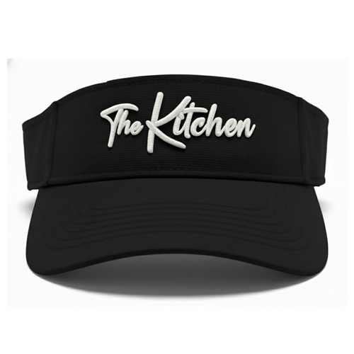 Black & White Visor – pickleball hat front view