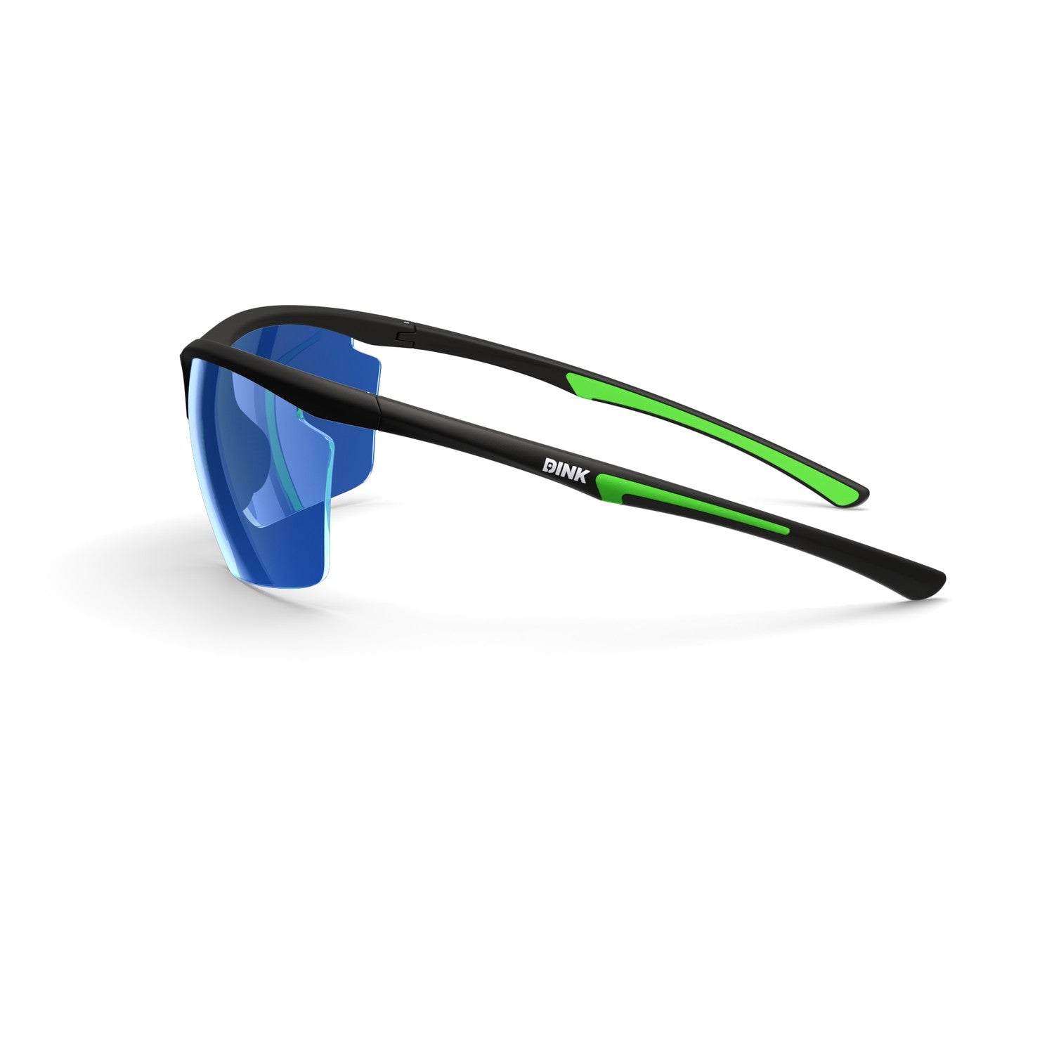 Daytona Petite Large Sunglasses - Black/Green