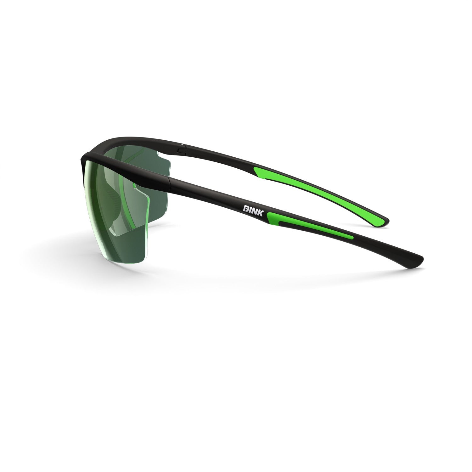 Daytona Petite Large Sunglasses - Black/Green