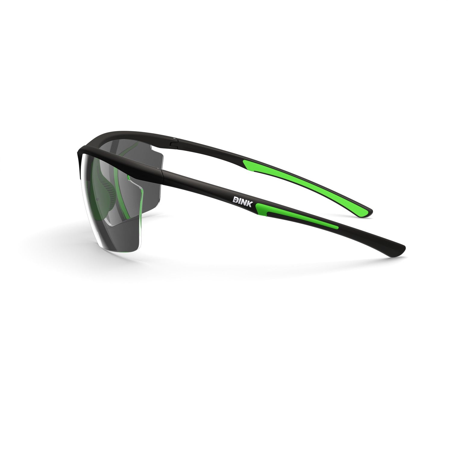 Daytona Petite Large Pickleball Sunglasses - Black/Green