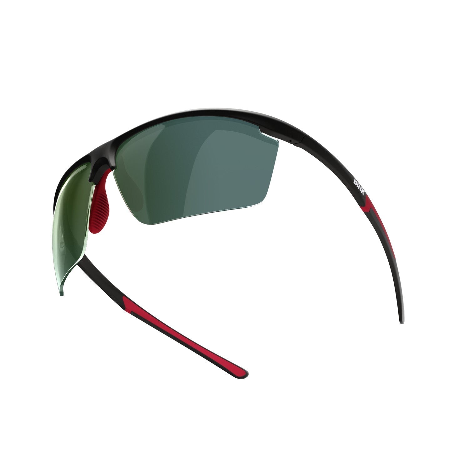 Daytona Petite Large Pickleball Sunglasses - Black/Red
